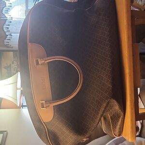 La Tour Eiffel Elegant Black and Brown Travel Bag